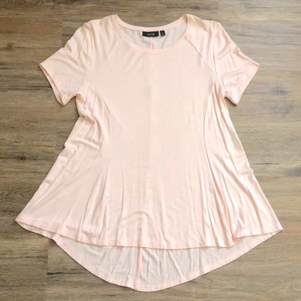 Apt 9 Light Pink Short Sleeve TShirt NWOT, Size S